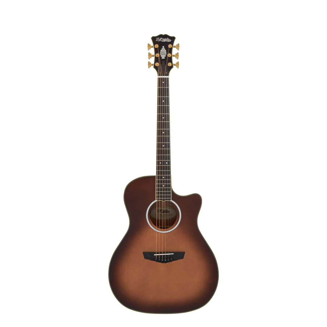 D'Angelico DAEG200ATBGP2 Gramercy Grand Auditorium CE Includes Hard Case - Autumn Burst