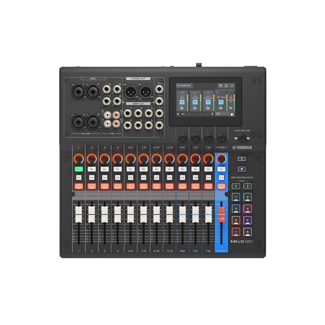 Yamaha MGX12V B 18-Channel Digital Mixing Console with Video Interface