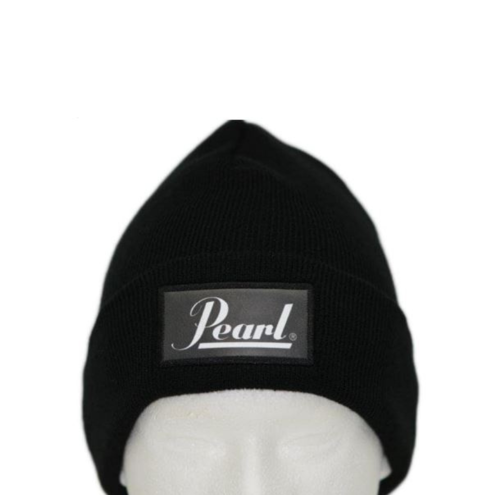 Pearl Jersey Knit Solid Tuque with  cuff - Black