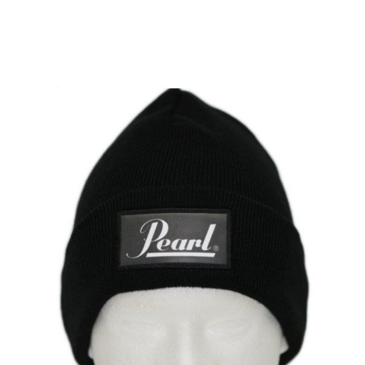 Pearl Jersey Knit Solid Tuque with  cuff - Black