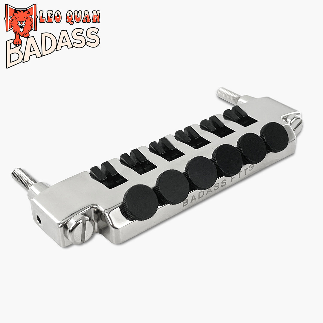 Allparts TP-3348-010 Leo Quan® Badass FTT™ Fine Tuner Tailpiece, Chrome