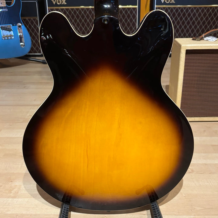 Epiphone - Sheraton II VS Left Handed - Vintage Sunburst w/ Hard Shell Case (2008)  - USED