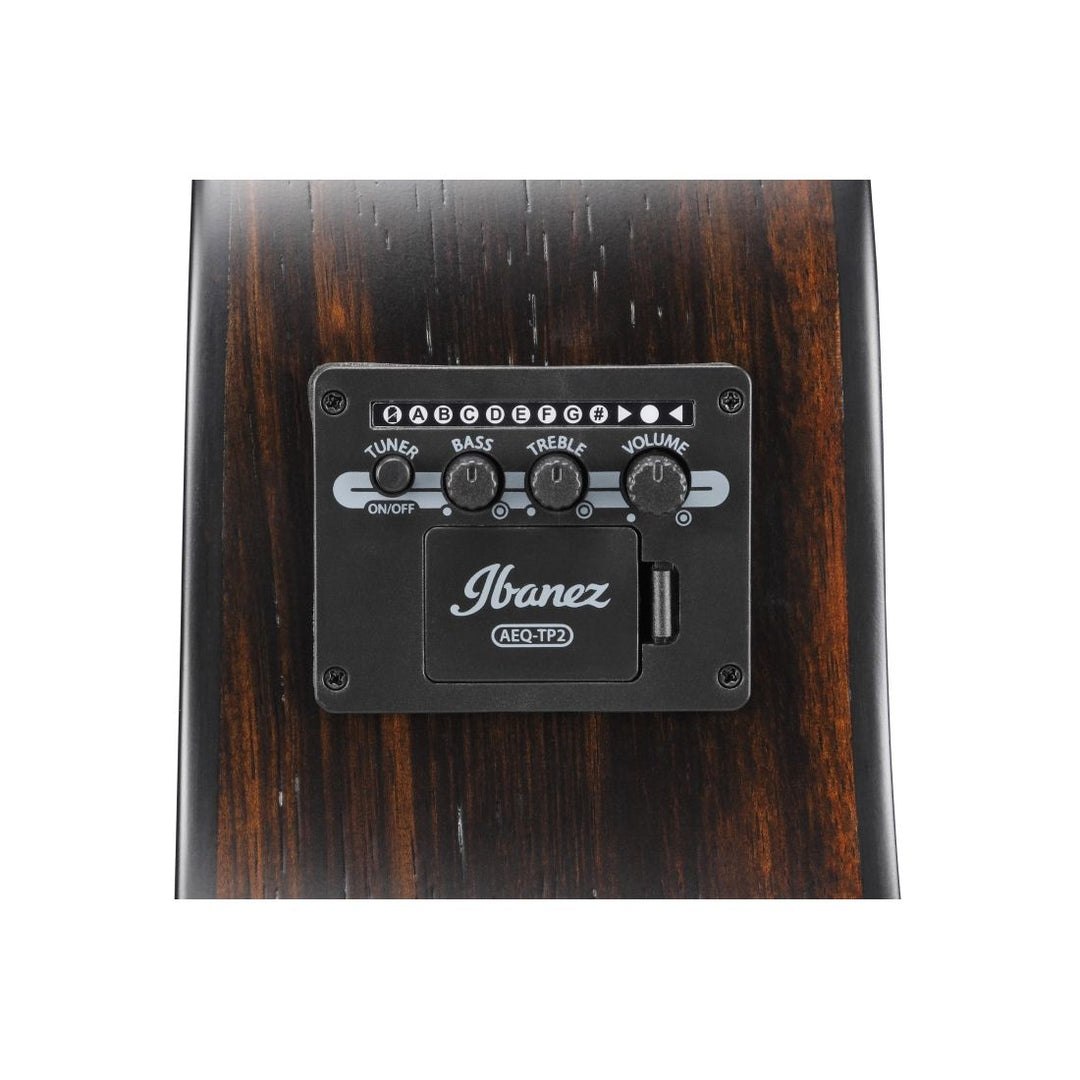 Ibanez Advanced Auditorium Acoustic-Electric (Transparent Charcoal Burst) AAM70CETBN