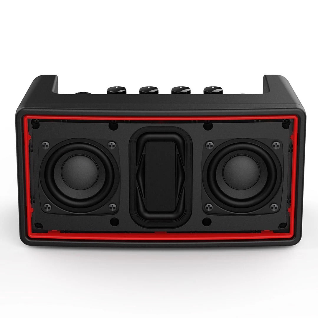 NUX Mighty Air is a wireless stereo modelling guitar / bass amplifier with Bluetooth connectivity and a dedicated app to enhance your tone from your mobile devices. It can serve you for bedroom practice, pre-show warming up, travel entertainment and more. True Simulation of Analog Circuit (TS/AC) HD Modelling Technology. NUX TS/AC HD Modelling technology provides the BEST musical sound to all musicians.