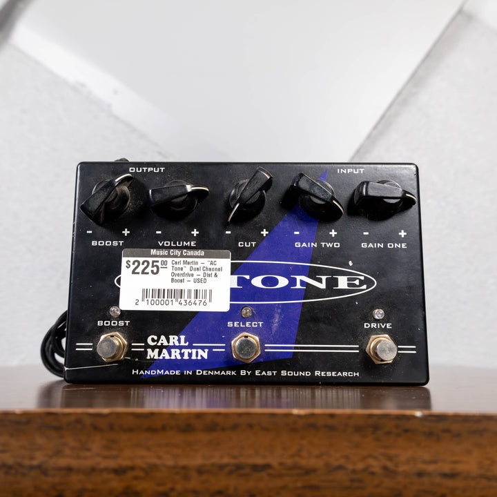 Carl Martin - "AC Tone"  Dual Channel Overdrive & Distortion w/ Boost (No Box) - USED