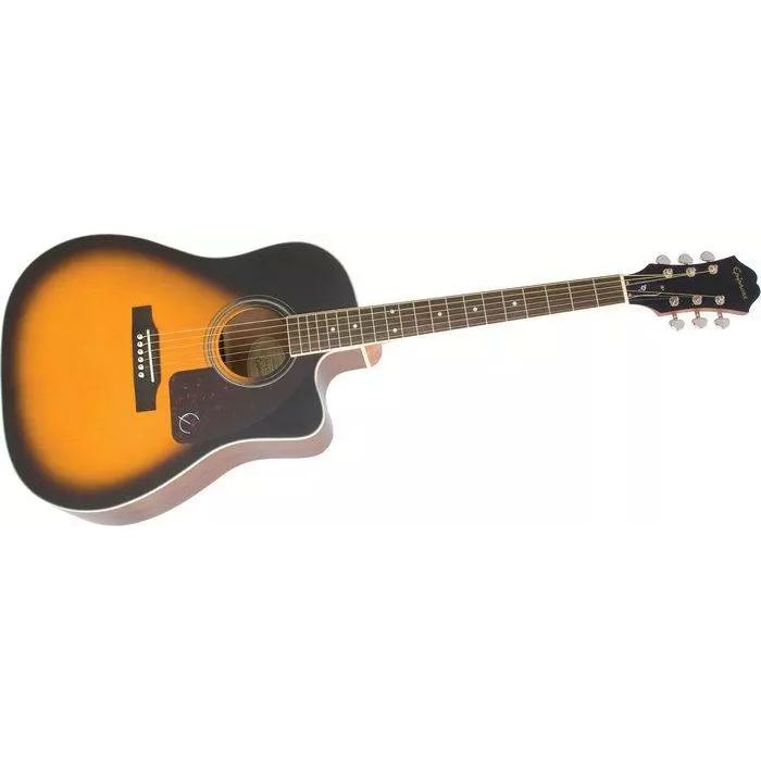 Epiphone AJ-220SCE Solid Spruce Top w/Cutaway - Vintage Burst