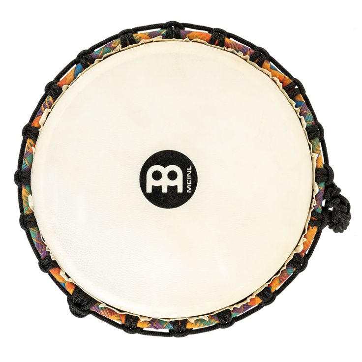 Meinl Percussion 8" Rope Tuned Travel Series Djembe Hand Selected Goatskin Head (Patented) Kenyan Quilt