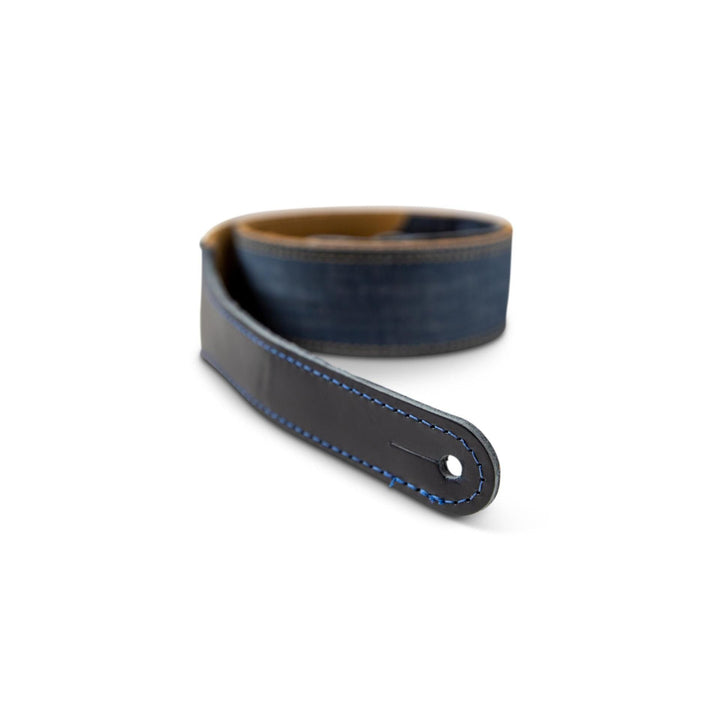 Taylor Blue Denim Strap,Gold Logo,2"