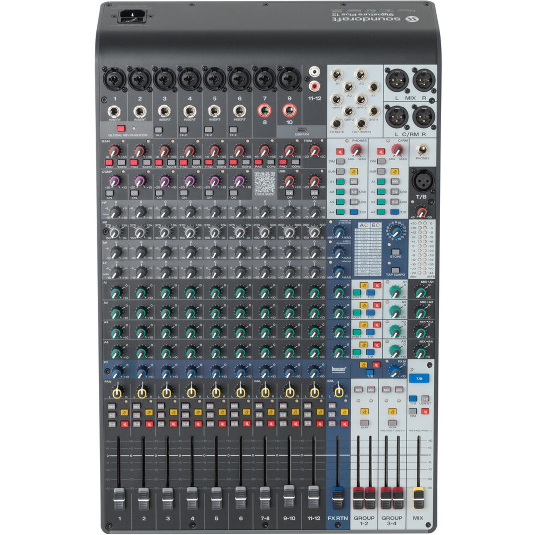 Soundcraft Signature Plus 12 with Lexicon and 4x4 USB-C