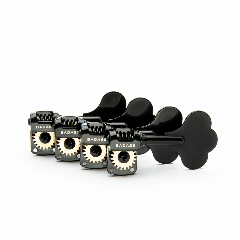 Allparts TK-7821-003 Leo Quan® Badass OGT™ Mini Bass Keys, 4-in-line, Black