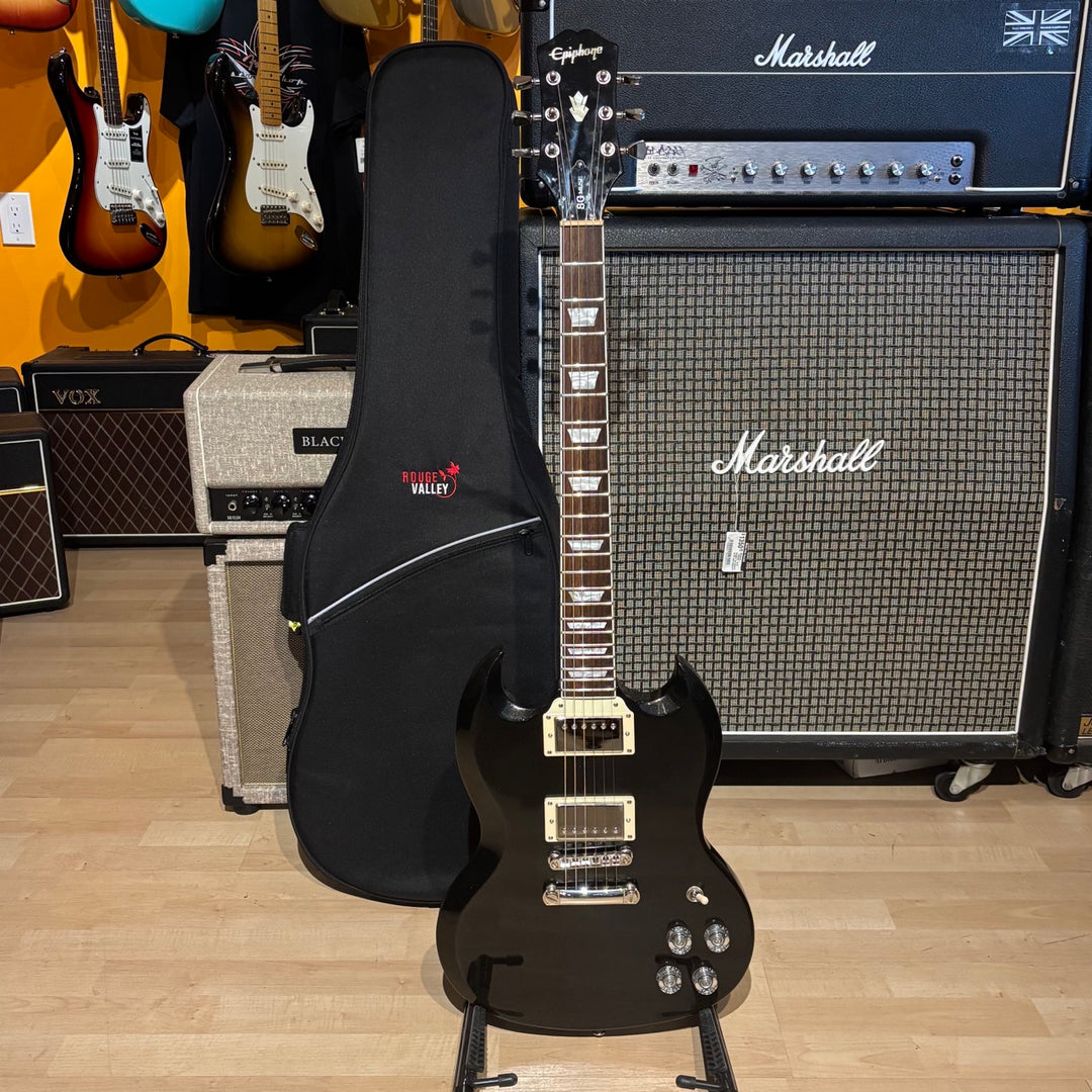 Epiphone - SG Muse w/Rouge Valley Gig Bag (Jet Black Metallic - 2019) - USED