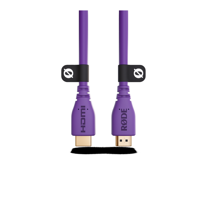Rode HDMICABLE3M-PU 3M - 2.0 HDMI Cable, (dia 6mm) - Purple