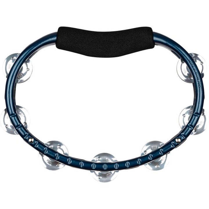 Meinl Percussion Traditional Hand Held ABS Tambourine Dual row Blue Aluminum jingles