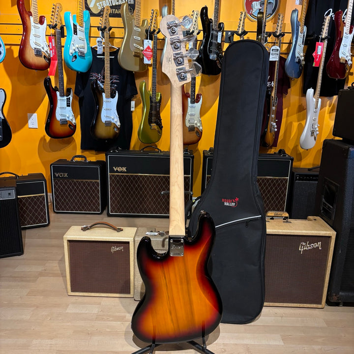 Squier - Paranormal Jazz Bass Sunburst- Maple w/ Rouge Valley Gig Bag (2022) - USED