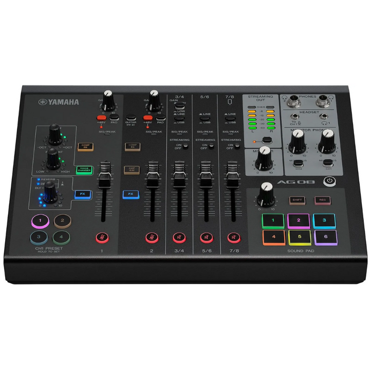 Yamaha AG08 B Yamaha Mixing Console - Black