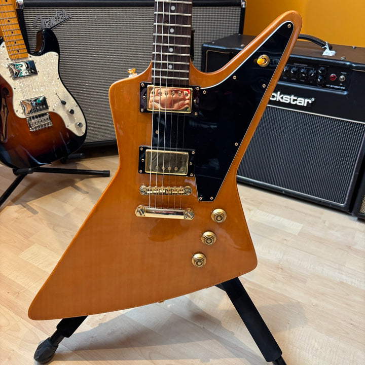 Epiphone - 58 Reissue Korina Explorer (Natural - Gold) w/ Gig Bag - 2022 - USED