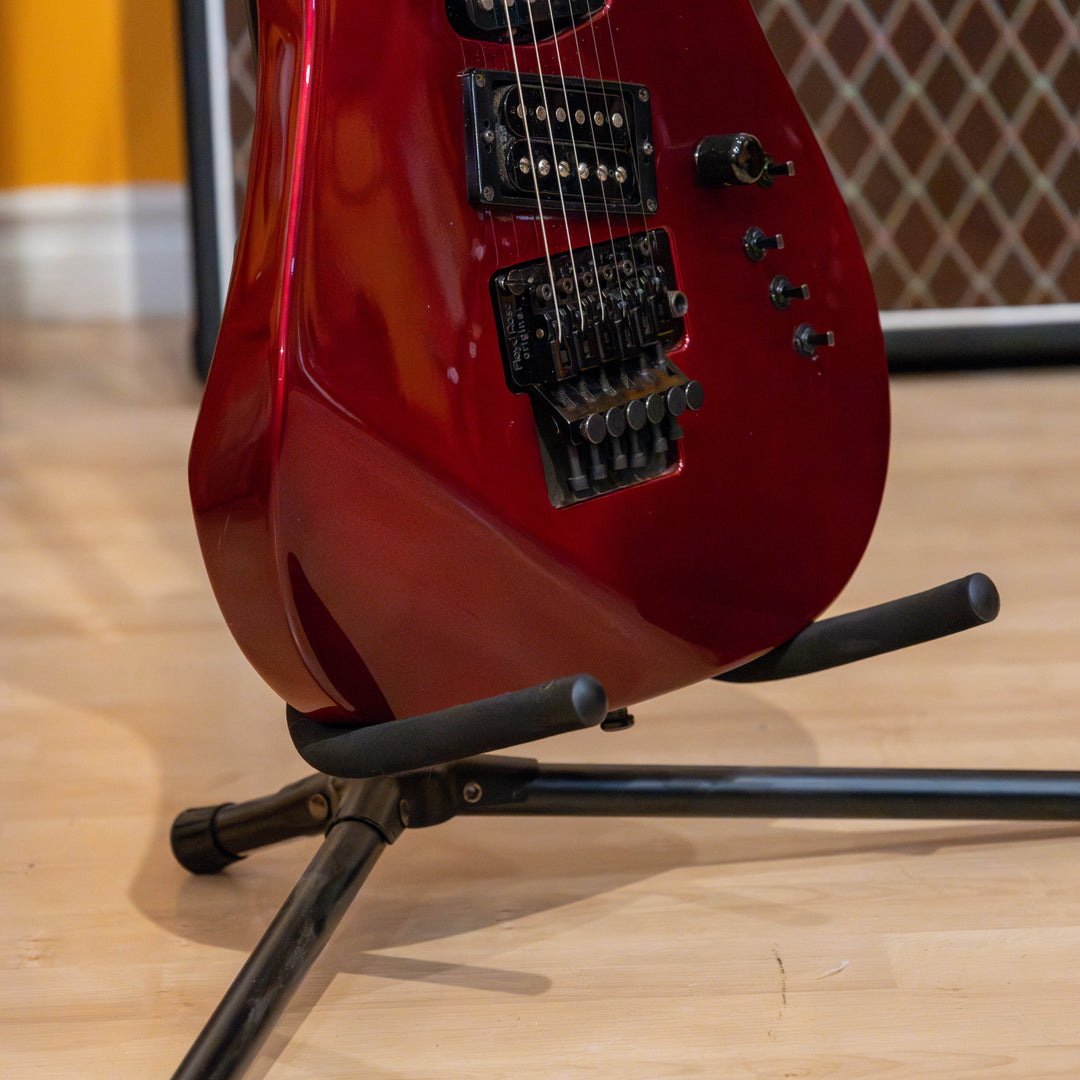 Kramer - MIJ- Early 90's , Pacer Custom 1 (HSS) Candy Apple Red  w/ Hard Shell Case - (1990-91 )- USED