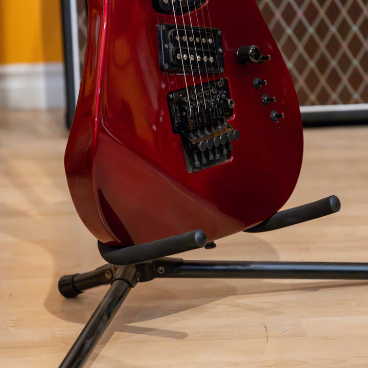 Kramer - MIJ- Early 90's , Pacer Custom 1 (HSS) Candy Apple Red  w/ Hard Shell Case - (1990-91 )- USED