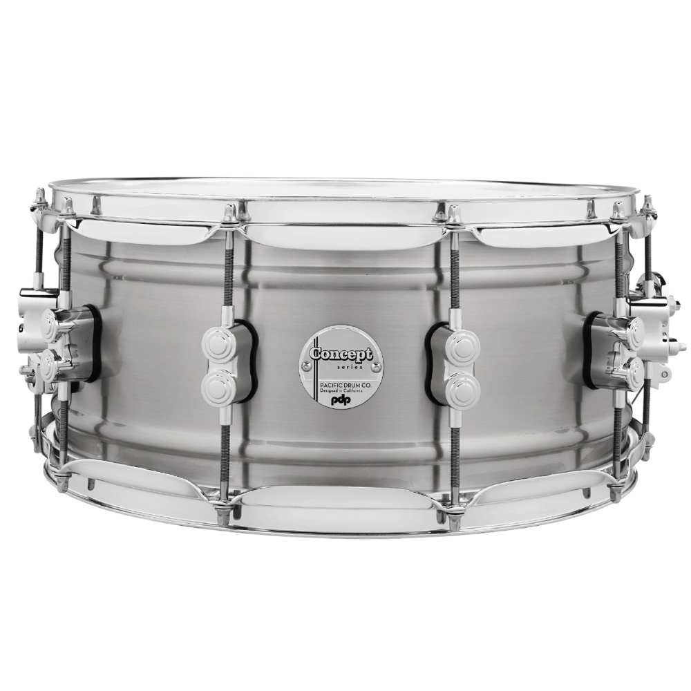 PDP PDSN6514NBAC Concept Series 6.5x14 1.2mm Snare Drum - Aluminum