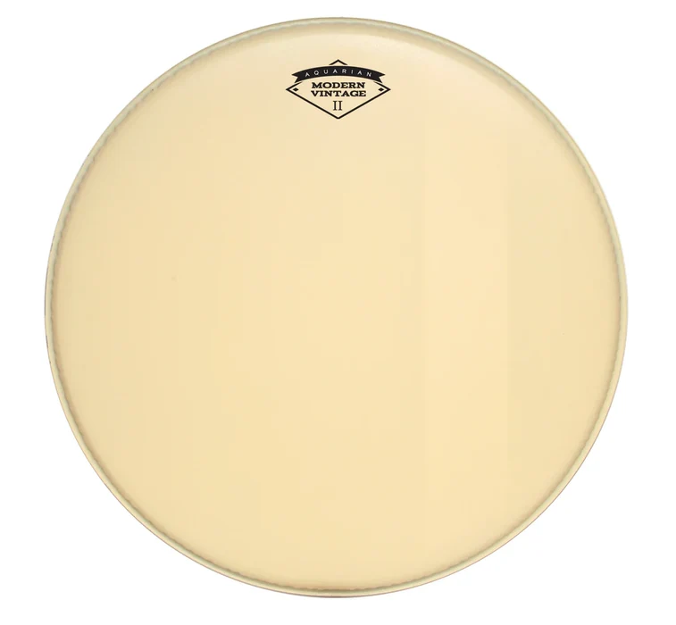 Aquarian MODII-18B Modern Vintage II Vintage Coated 7/7 Double Ply Bass Drumhead With Felt Strip