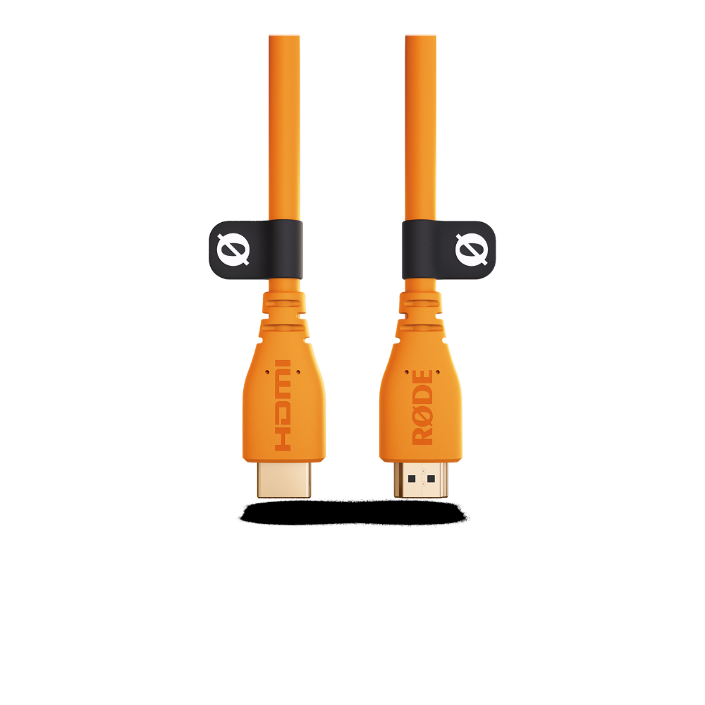 Rode HDMICABLE1.5M-O 1.5M - 2.0 HDMI Cable, (dia 6mm) - Orange