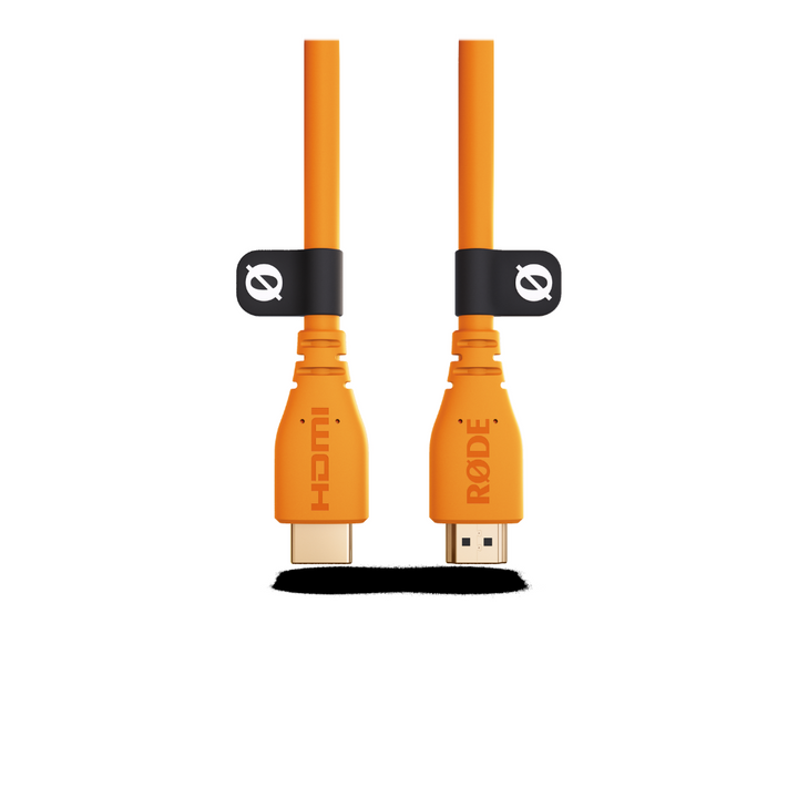 Rode HDMICABLE1.5M-O 1.5M - 2.0 HDMI Cable, (dia 6mm) - Orange