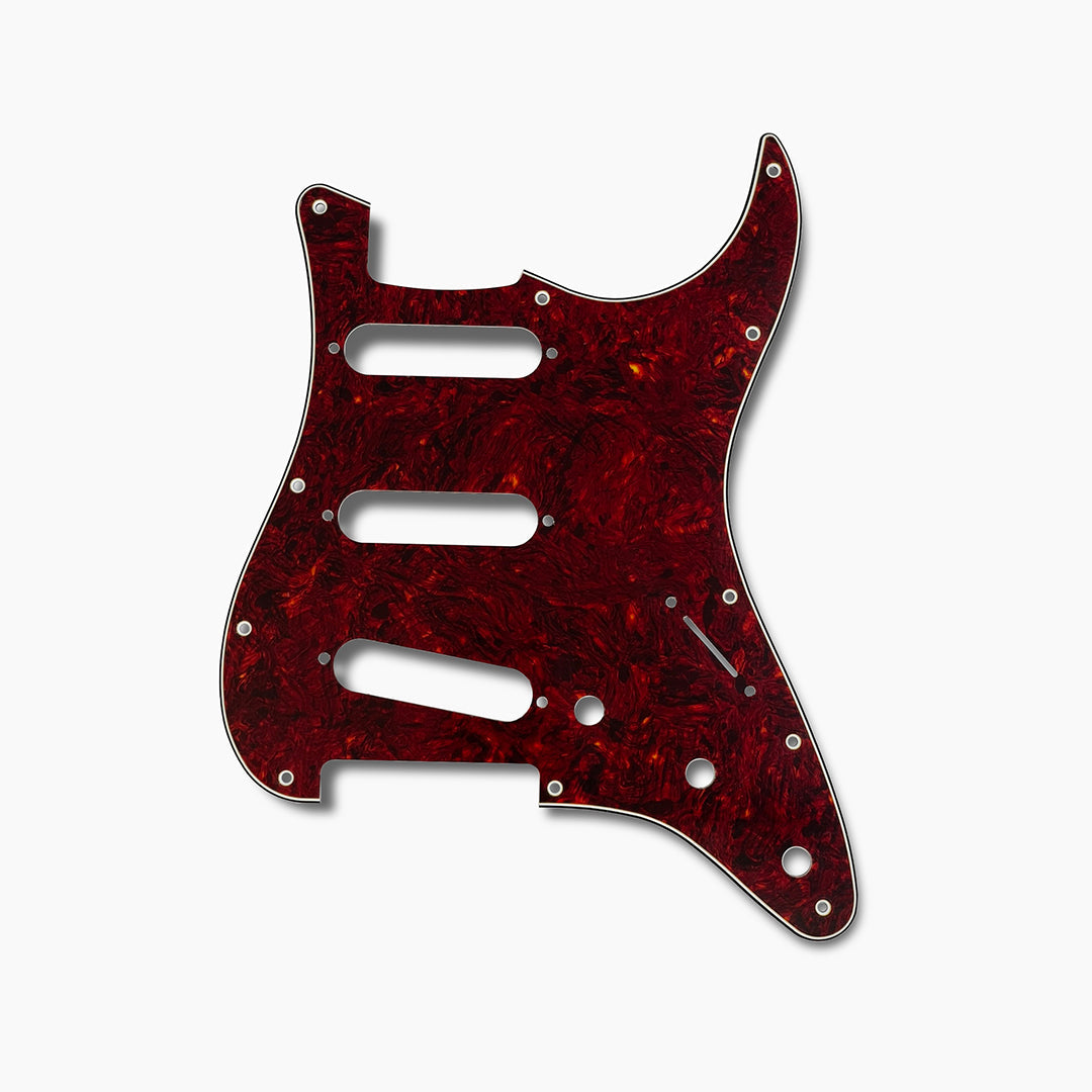 Allparts PG-0552 11-hole Pickguard for Stratocaster® Red Tortoise 3-ply (RT/W/B) .090