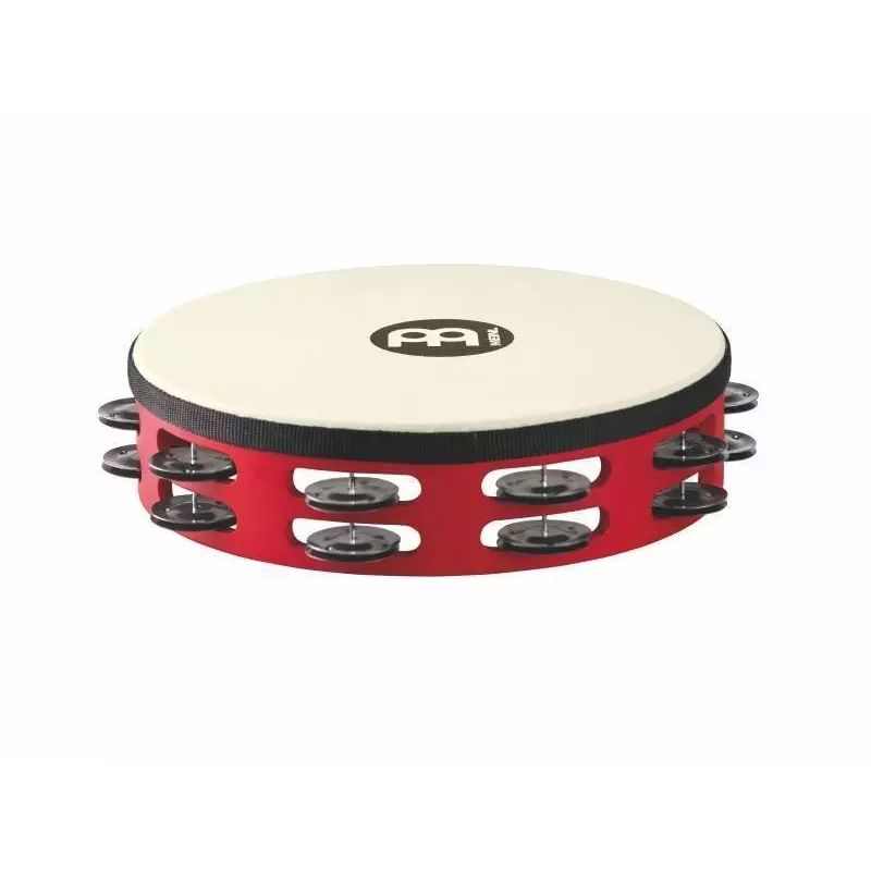 Meinl Touring Synthetic Head Wood Tambourine - Steel Jingles