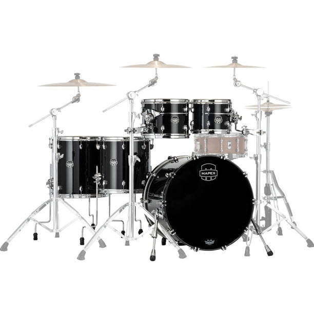 Mapex Saturn Evolution 5-Piece Shell Pack (22,10,12,14,16) - Piano Black
