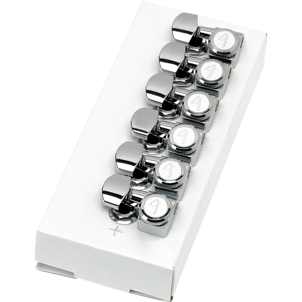 Fender Locking Stratocaster/Telecaster Tuning Machines, Left-Handed - Polished Chrome