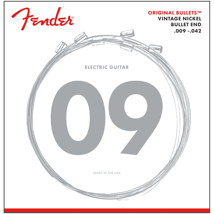 Fender Guitar Strings Original Bullet Pure Nickel w/ Bullet Ends - .009-.042