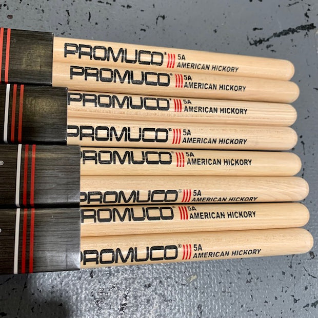 Promuco Drum Sticks American Hickory Nylon Tip 5b