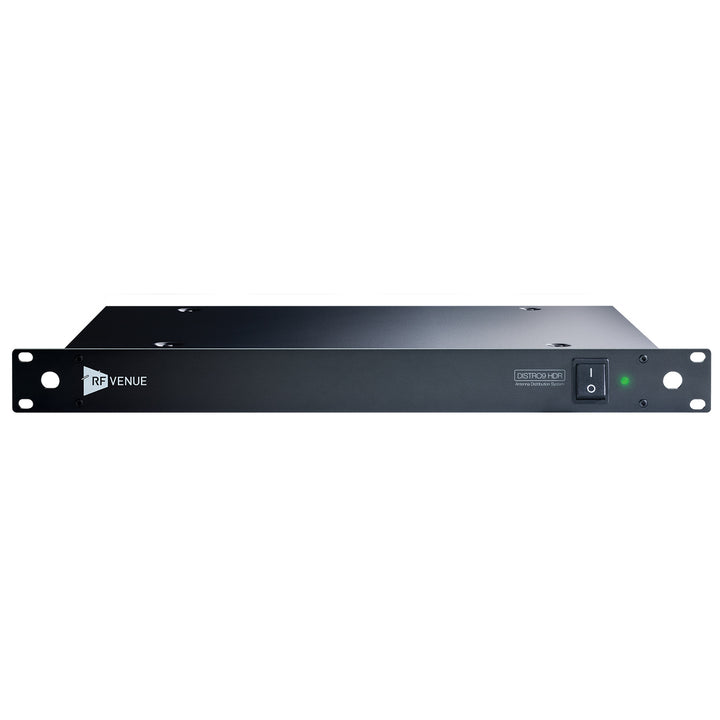 RF Venue DISTRO9 HDR Multi-Zone Antenna Distribution System for Wireless Microphones