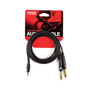 D'Addario PW-MPTS-06 - 6' 1/8'' ST MALE TO DUAL 1/4''