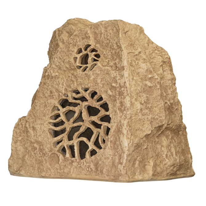 Rockustics 8" two-way outdoor rock speaker - Sandstone w/Transformer