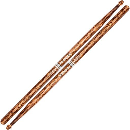 Promark R5BFG -Promark Rebound 5B Firegrain Hickory Drumsticks With Acorn Wood Tips