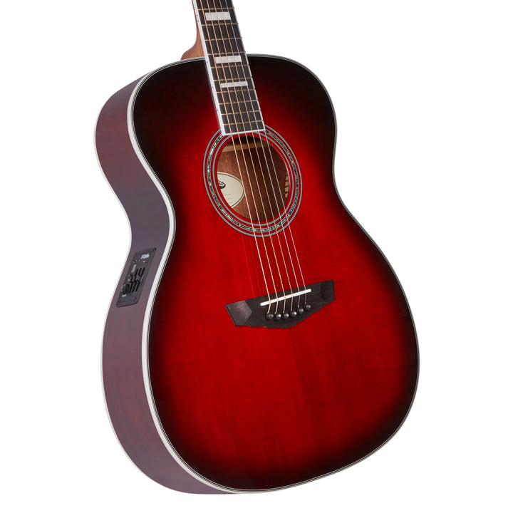 D’Angelico Premier Tammany Acoustic Guitar - Translucent Black Cherry Burst