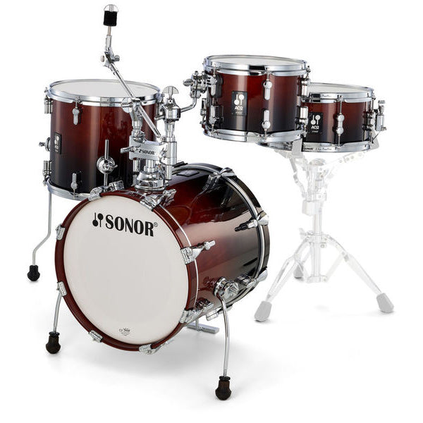 Sonor AQ2 Safari Set 4-Piece Drum Kit with Cymbal / Tom Holder - Brown Fade