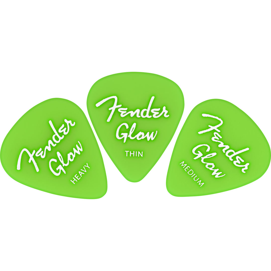 Fender Guitar Picks Glow In The Dark 351 Picks - 12-Pack