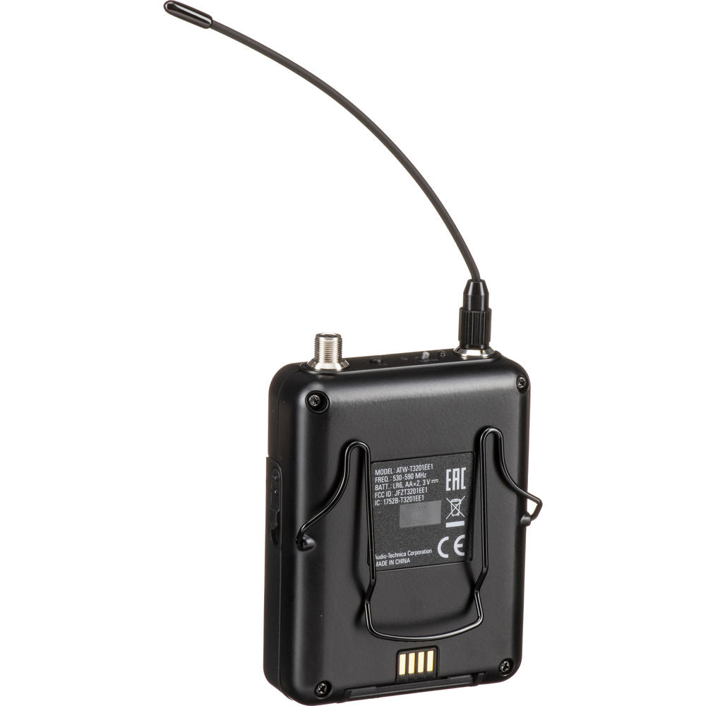 Audio-Technica ATWT3201 3000 Series Bodypack Transmitter w/ cH-Style Connector - 530-590 MHz