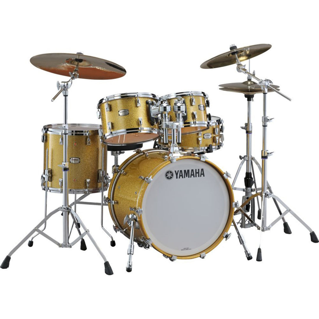 Yamaha Absolute Hybrid Maple 5-Piece Drum Kit 20” Bass w/ HW780 Hardware - Gold Champagne Sparkle