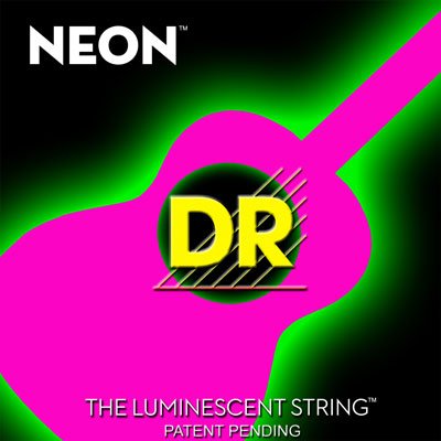 DR Strings NPA-12 (Light) - Hi-Def NEON PINK: Coated Acoustic: 12, 16, 24, 32, 42, 54