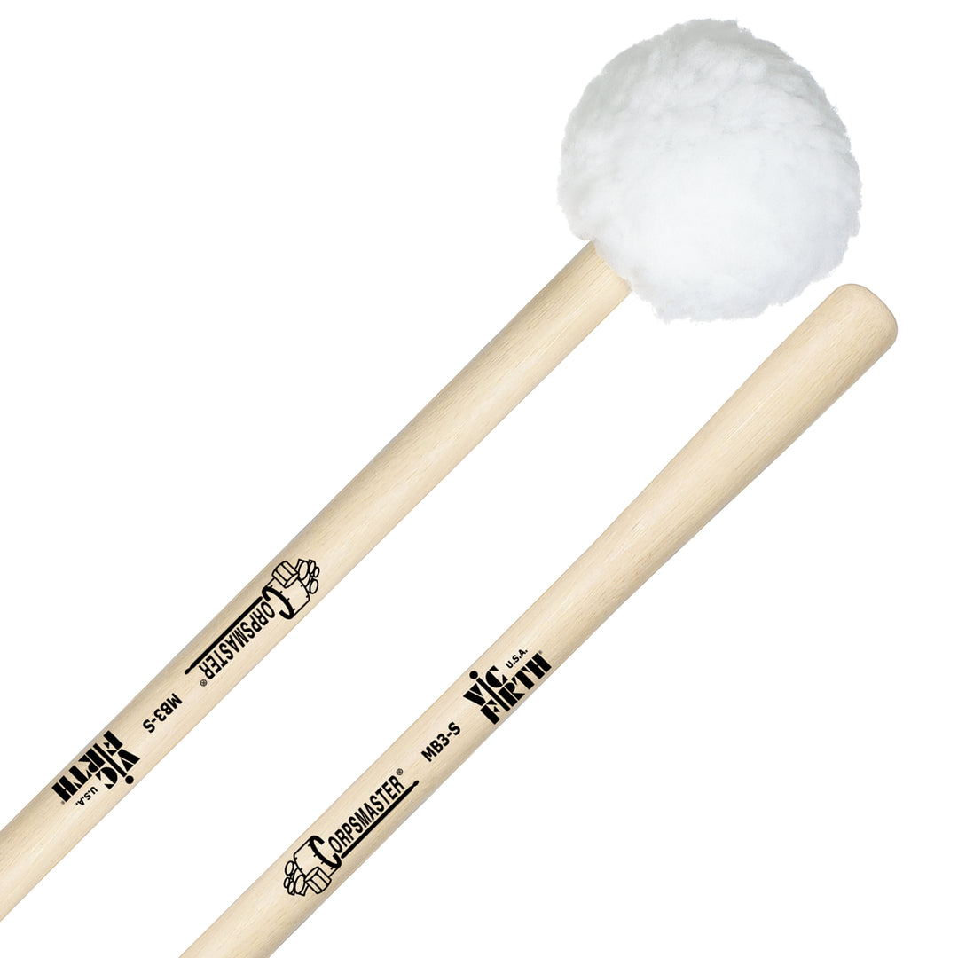 Vic Firth MB3S Corpmaster Large Puff Marching Bass Drum Mallets