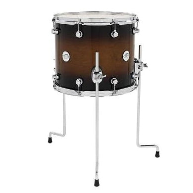 DW Design Series Floor Tom 12x14 Gloss Lacquer - Tobacco Burst