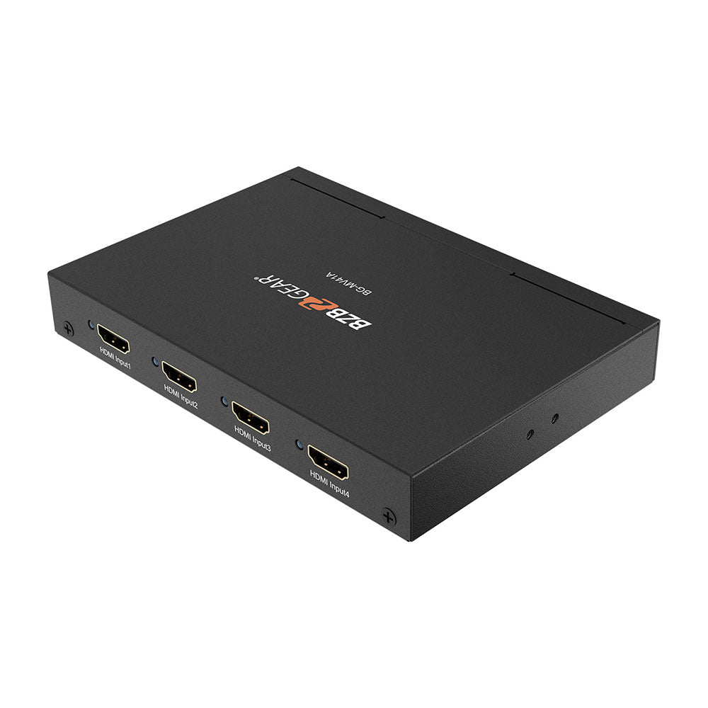 BZBGEAR - 4×1 Multiviewer with Scaler supporting multi output resolutions up to 1080P@60Hz