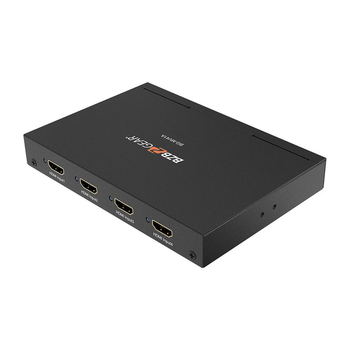 BZBGEAR - 4×1 Multiviewer with Scaler supporting multi output resolutions up to 1080P@60Hz