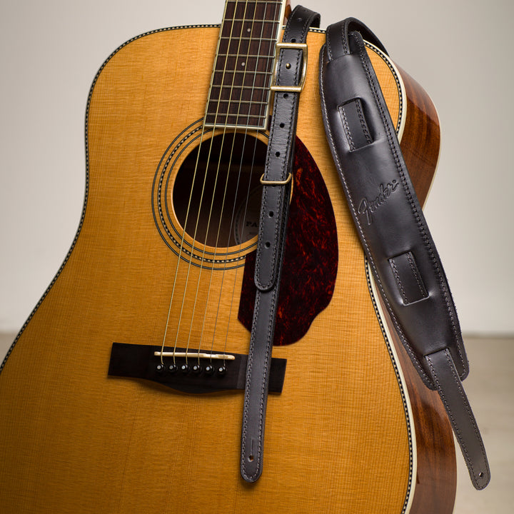 Fender Mustang Saddle Strap Vintage Guitar Strap - Black