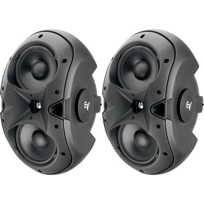 Electro-Voice EVID 6.2 - Dual 6in Surface-Mount Speaker (Pair) - Black