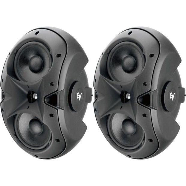 Electro-Voice EVID 6.2 - Dual 6in Surface-Mount Speaker (Pair) - Black