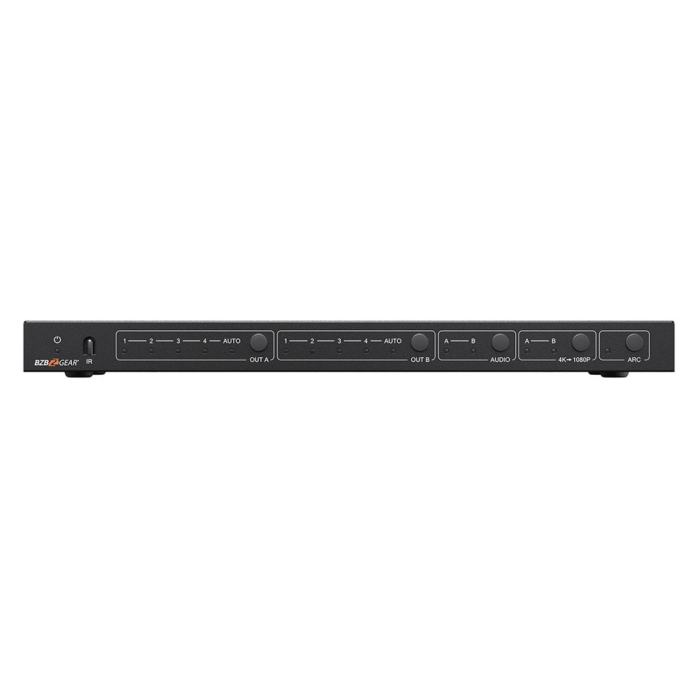 BZBGEAR - 4X2 HDMI 4K 60Hz 18Gps Matrix Switcher with Audio/Downscaling Support